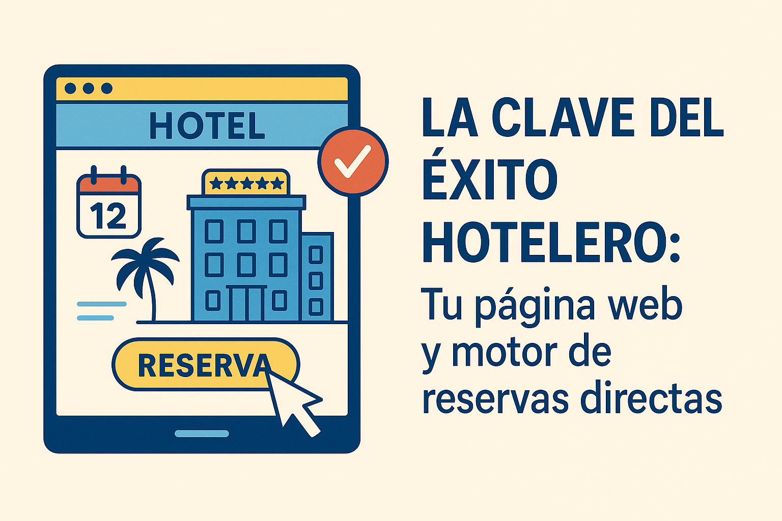 La clave del éxito HOTELERO: Tu página web y motor de reservas directas