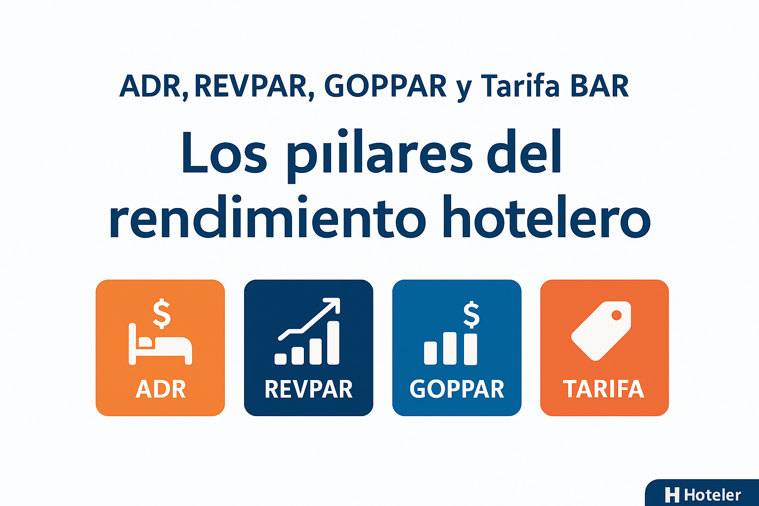 ADR, REVPAR, GOPPAR y Tarifa BAR: Los pilares del rendimiento hotelero