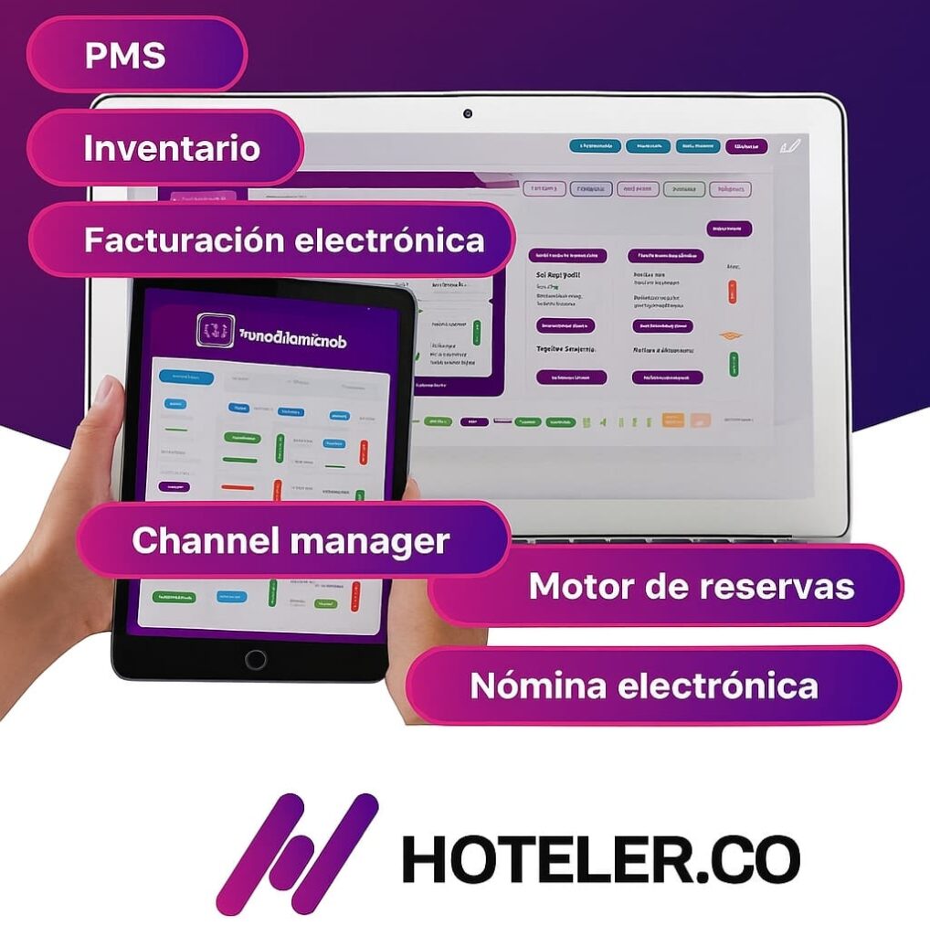 Con HOTELER.CO PMS, software hotelero desde la nube, podrás conectarte desde cualquier dispositivo